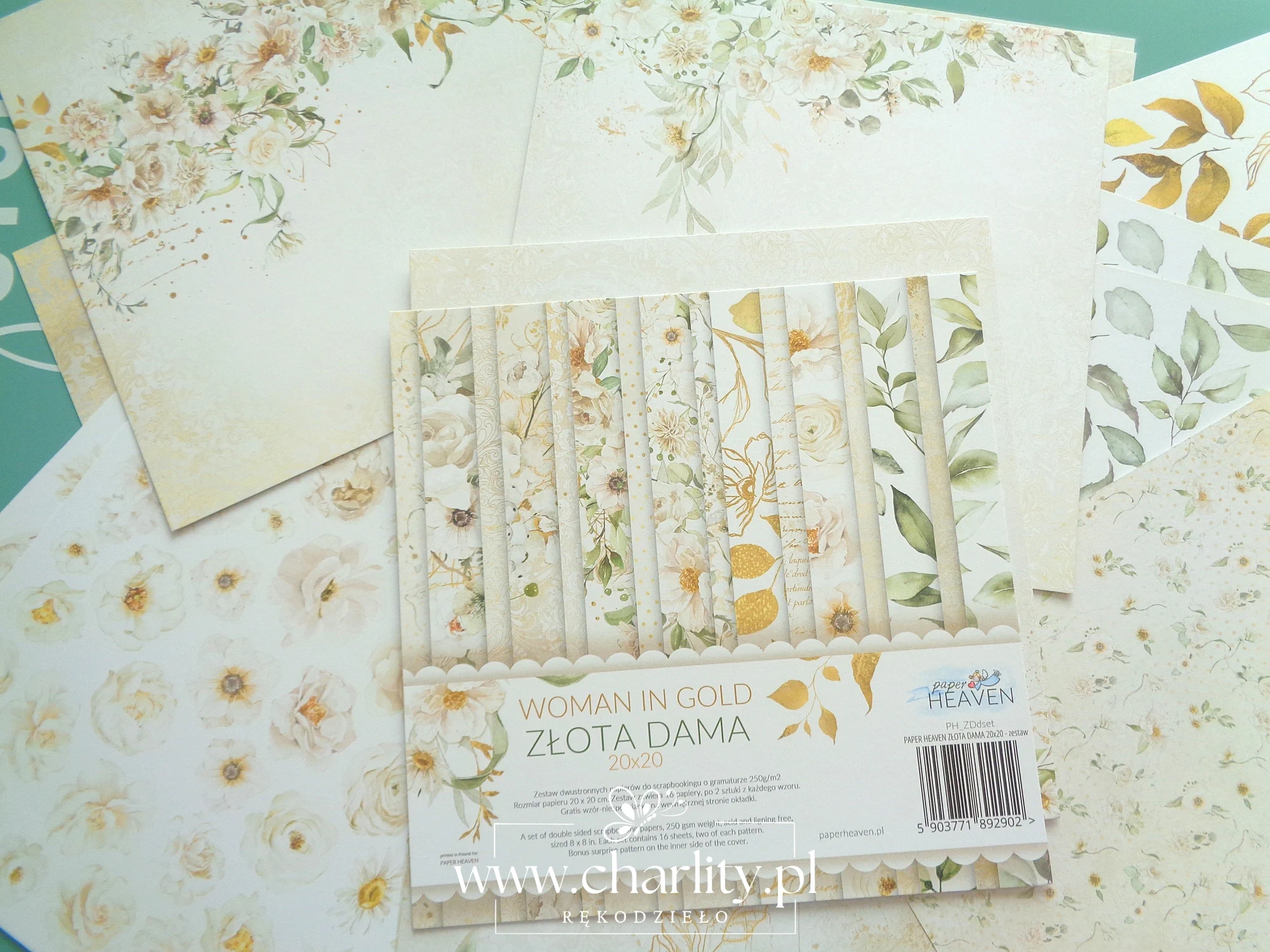 Złota elegancja – papiery Złota Dama od PaperHeaven
